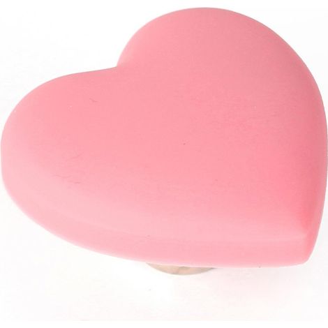 Pomo para mueble Corazón plástico mate Al.25 x An.41 x P.41 mm REI (1/2)