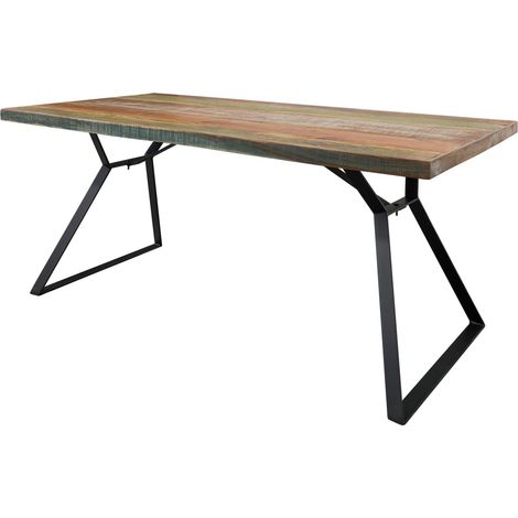 Tisch Altholz 180x90x76 mehrfarbig lackiert INDUSTRIAL 13