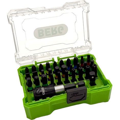 BBS - BIT-SET 32-TLG., INKL.MAGN. BITHALTER SCHLITZ, KREUZ, TORX, INNENSECHSKANT