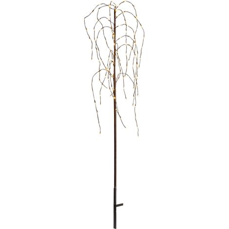 Star Trading Lampe de jardin LED 'Willow', branches lumineuses, marron