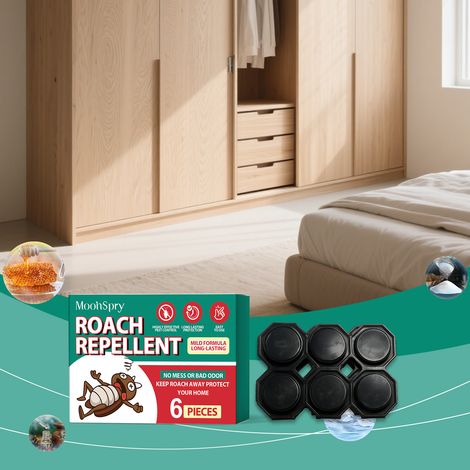 Portable cockroach bait for everyday use in kitchens, bedrooms, and living rooms - 6 pieces -- BIEMMEDUE (1/5)