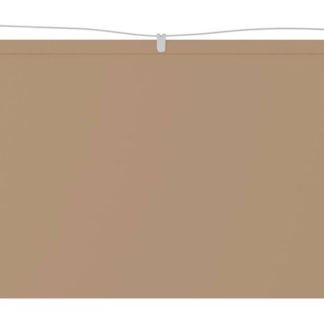 Auvent Marquise vertical, Store Banne pour Jardin Balcon Terrasse, Taupe 140x600 cm Tissu oxford OIB6515E