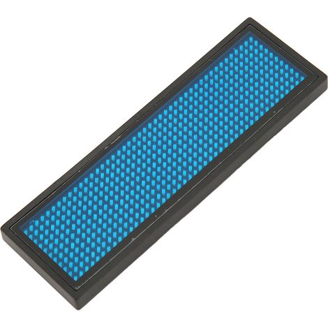 Porte-badge LED défilant bleu, luminosité programmable sur 4 niveaux, avec écran magnétique pour cartes de visite, idéal pour hôtels et restaurants. (1/5)