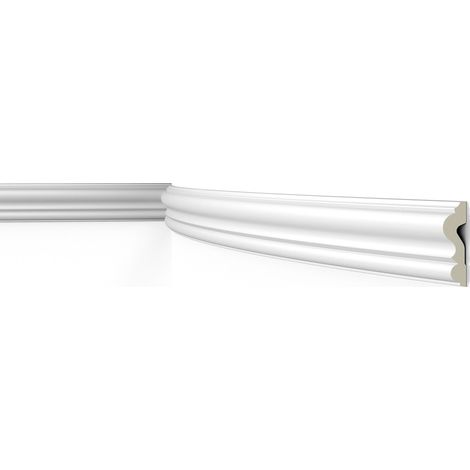 Wand- und Friesleiste NMC Z1360 Flex ARSTYL Noel Marquet flexible Zierleiste Stuckleiste Zeitloses Klassisches Design weiß 2 m (1/5)