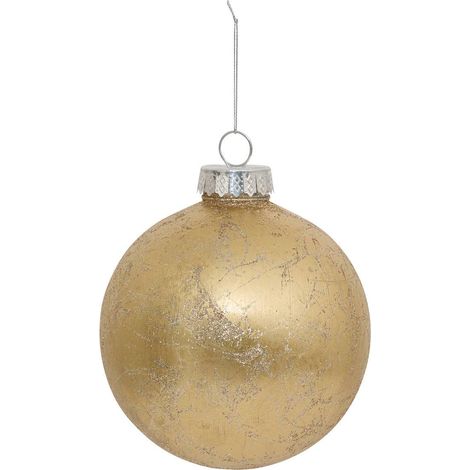 Palla effetto metallo d.15cm oro - Feeric lights & christmas
