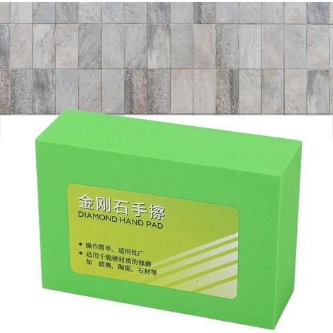 Bloc de polissage manuel en maille diamantée 400 pour la finition des carreaux de céramique, disque de polissage électroplaqué portatif pour la pierre et le verre. (1/5)
