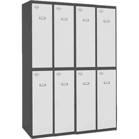Taquilla 1800x1200x500 SIMONLOCKER PROFESIONAL TANDEM 4/8 300 (1200) AN/BL marca SIMONRACK