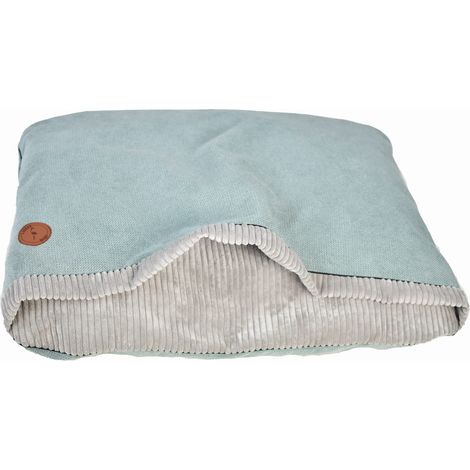 Mink NEL mint + graue Streifen 80cm x 60cm (1/5)