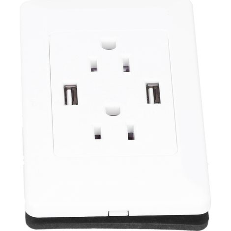 Prise Murale Intelligente 15A, Installation Encastrée, Panneau de Prise Électrique 125-250V (1/5)