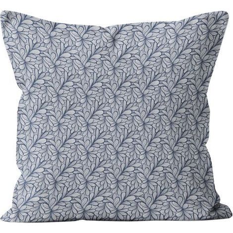 Filiyano-Coussin imprimé amovible 40x40 cm OPHELIA, de la collection Soleil d'Ocre Bleu