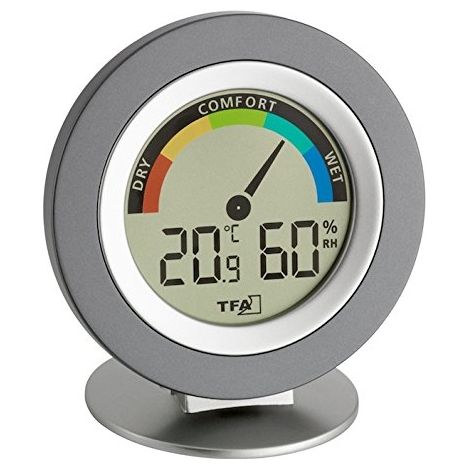 TFA Dostmann 30.5019.10 Indoor Stand-alone Wireless - Temperatur- und Feuchtesensor (AAA, 1,5 V, 104 mm, 77 mm, 114 mm, 78 g) (1/2)