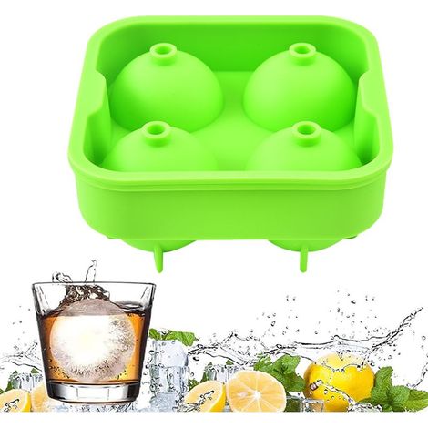 Eiskugelform – Für Whisky und Cocktails – Lebensmittelechtes Silikon – 6 Fächer – Durchmesser 5,5 cm (1/5)