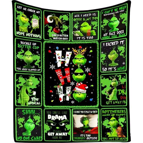 Plaid De Noël - Plaid En Flanelle - Pour Canapé Ou Décoration De Fête - 75 X 100 Cm - 1 Pièce (1/2)