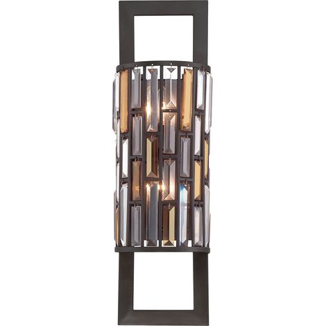 Elstead Gemma - Applique da interno a 2 luci vintage bronzo, attacco E14 (1/5)