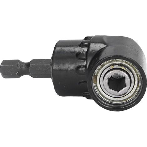Adaptateur de Perceuse à Angle Droit, Porte-Embout Angulaire, Acier au Chrome-Vanadium, Tige Hexagonale 1/4 Pouces, pour Espaces Étroits (1/5)