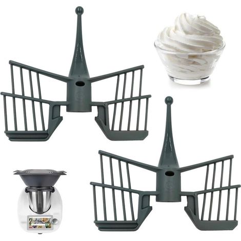 Remplacement du Fouet Papillon, Fouet Papillon Compatible TM5/TM31/TM6, pour Mélanger et Battre pour Réaliser Blancs D'œufs, Crèmes, Mousses（2 Pièces），OUYLAF (1/5)