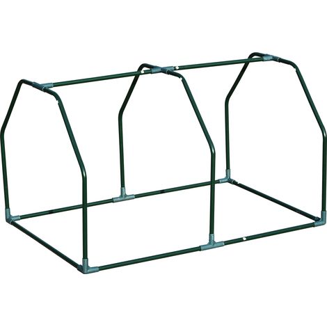 Mini Serre de Balcon et Jardin en Acier avec Bâche PE, Fermeture par Zip, Dimensions 99x71x60 cm (1/5)
