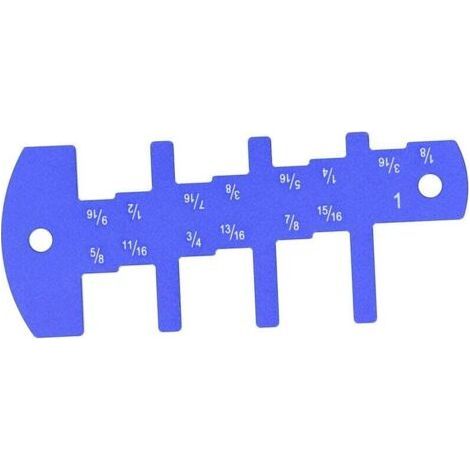 PA Jauge de Profondeur pour Défonceuse Modèle Impérial Outil de Mesure pour Bois 1/8 à 1 Pouce Bleu (1/4)