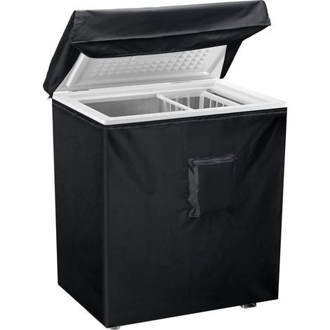 Housse pour Congélateur Coffre, Housse De Protection Imperméable Pour Congélateur Armoire,avec couvercle supérieur pour ouverture, poche à fermeture pour Terrasse Jardin Balcon Cour (1/5)