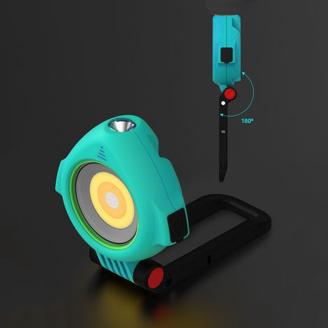 Neue blaue LED-Solar-Baustellenleuchte mit Magnetbefestigung (1/5)