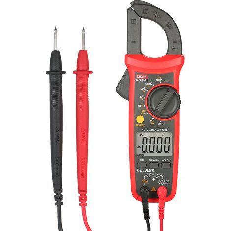6000 Count Digital Clamp Meter, RMS Multimeter, Ammeter, Voltmeter, NCV Test, Universal Tester, AC Current Measurement, Relative Value, Capacitance, Frequency (1/5)