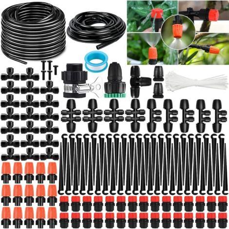Système d'irrigation Jardin, Kit d'Irrigation Goutte à Goutte Automatique Jardin, 50M+15M – Installation Plug & Play avec Raccords Rapides, Arrosage Économique & Facile sans Outils (1/5)