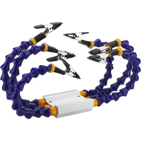 Beyamis Outil de soudage à main articulé - Bras flexible avec base alu et revêtement caoutchouc (lot 6) (1/5)
