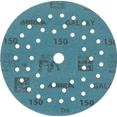 Disque abrasif auto-agrippant GALAXY Grip Multifit 125mm G.150 p.BO/Métal/Laque/Pl.