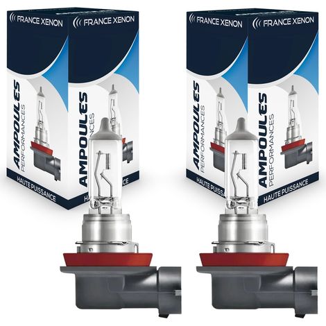 2 x Ampoules H11 100W 12V ORIGINE - FRANCE-XENON - Ampoules halogène 12V - La paire