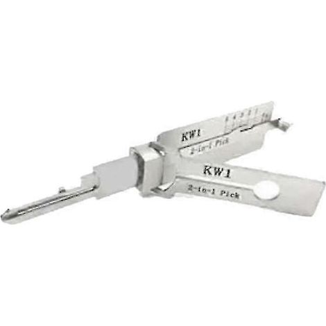 Outil 2 en 1 Lishi KW1 pour ouvre-porte de serrure civile (1/5)