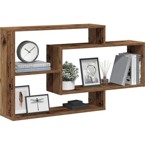 vidaXL Scaffale a Parete Legno Antico 104x20x58,5 cm in