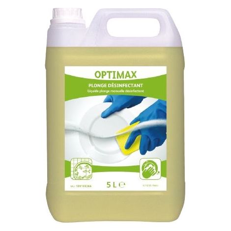 Optimax Plonge Désinfectant - Lot de 3 Colis de 2 Bidons de 5L - Diversey