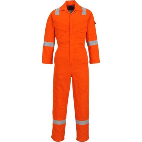 Combinaison Fr Legère Antistatique 280g Couleur : Orange Taille M - Portwest (1/2)
