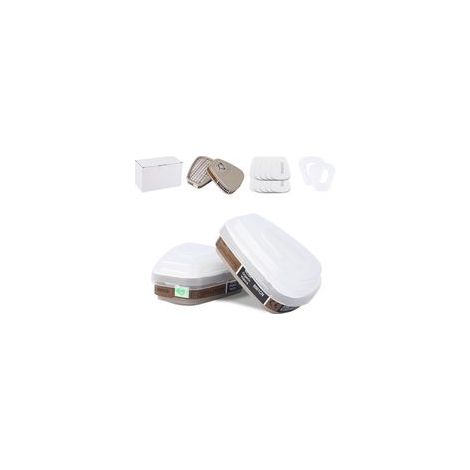 Cartouches de Filtre pour Masque Respiratoire 6200, 6800, 7502, 7503 Protection Chimique et Vapours Organiques (Peinture, Soudure…)