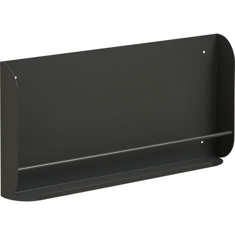 Mensola da parete Volterra in metallo grigio scuro 60×30 cm
