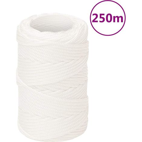 Corde de bateau Cordage - Style Contemporain Blanc complet 2 mm 250 m Polypropylène BV829101 - BonneVie (1/5)