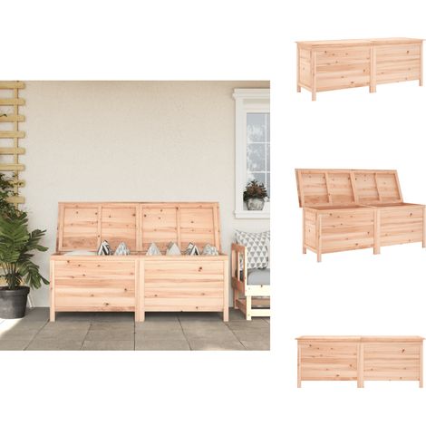 The Living Store Boîte de rangement de jardin 150x50x56,5 cm bois massif sapin - Rangement jardin (1/5)