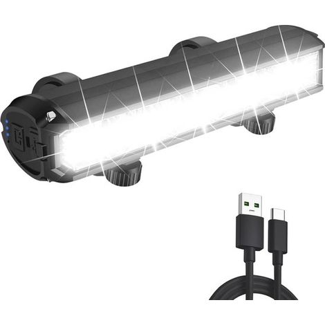 USB-wiederaufladbare Fahrradlampe – 1800 Lumen LED-Fahrradlampe – Fahrradlampe mit Powerbank – Scheinwerfer für Mountainbike und Rennrad – Wasserdichte Fahrradlampe (1/5)