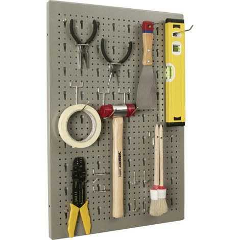 Allit Lochwand StorePlus Flex M 60 40 x 1,6 x 59,5 cm / grau Aufbewahrung (1/3)