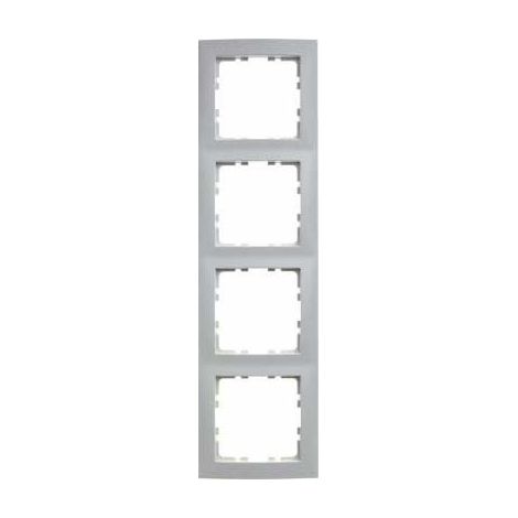 Marco 4 elementos Berker By Hager S1 10148989 Blanco Brillo