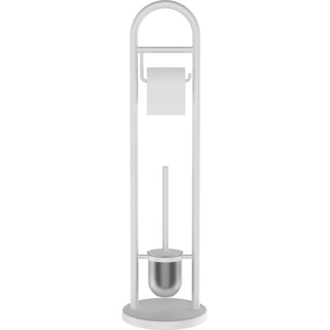 Sapho Ridder - Portarrollos y portacepillos de baño Jundah, blanco 11123101 (1/2)