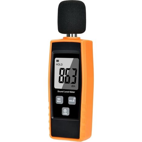Testeur de niveau sonore manuel 30130 dB Décibel de mesure de bruit avec écran LCD numérique rétroéclairé pour utilisation intérieure/extérieure [fonction Max/min/main] (1/5)