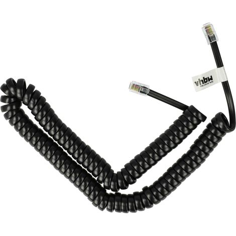 vhbw Spiralkabel RJ10 Ersatz für Unify V30146-H4010-L589 für Festnetztelefon, Telefonhörer, Telefon - Telefonkabel (1/5)