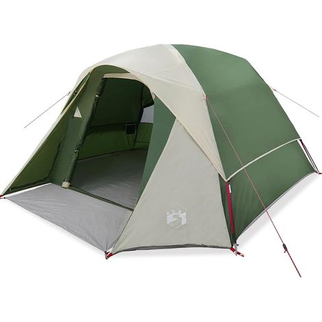 vidaXL Tienda de campaña familiar para 6 personas impermeable verde (1/2)
