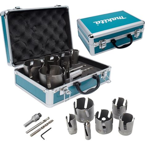 MAKITA D-51297 (9pc) Diamond core set 22-76mm
