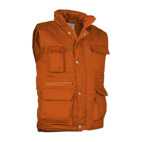 Chaleco acolchado multibolsillos Reporter L Naranja fiesta
