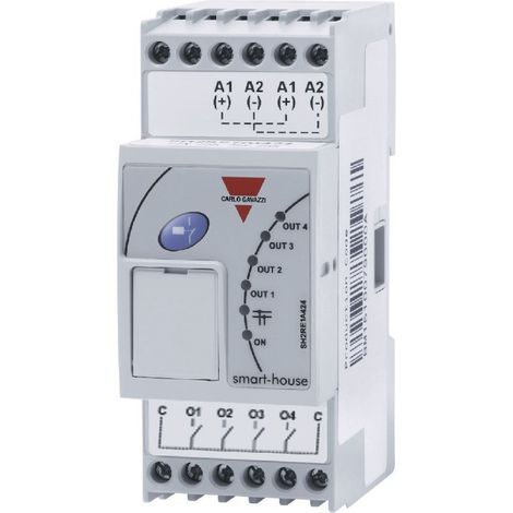 CARLO GAVAZZI SH2RE1A424 Smart Dupline module 4 NO relay outputs 5A 24Vdc