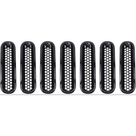 Grille de grille de pare-chocs avant de voiture noire pour JK 2007-2017 (1/5)