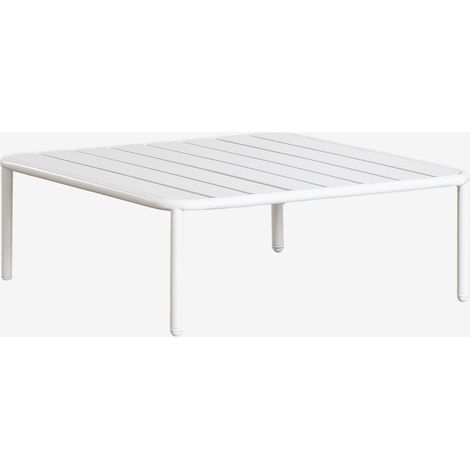 Tavolino da giardino quadrato 90x90 cm in acciaio Roubly SKLUM            