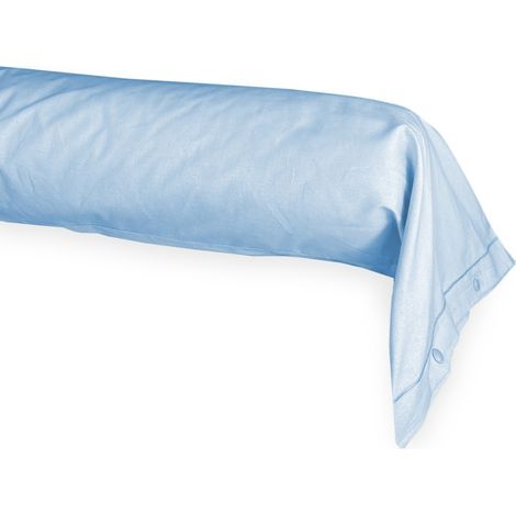 FEDERA cuscino PARIGI cilindrica alla FRANCESE traversino TUBOLARE made in Italy Azzurro Cm. 40x240
